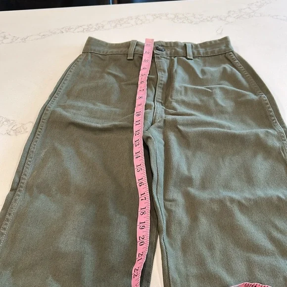 REFORMATION Women's Marine Jean Size 27 In Wash Army - Picture 6 of 14